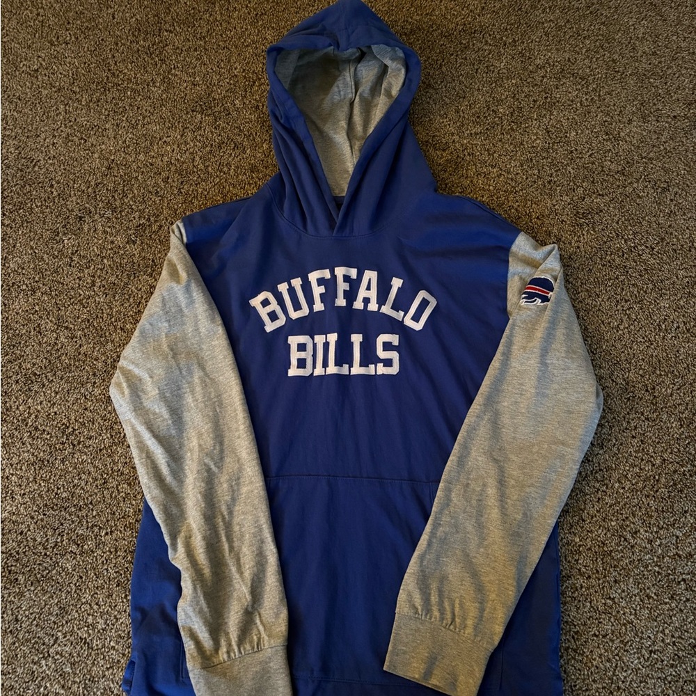 Buffalo Bills Blue and Gray Hoodie